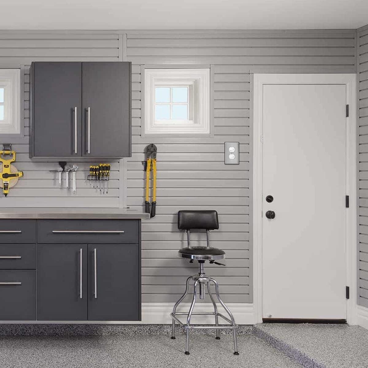 image5 Pack BESTTEN 1Gang Midsize Blank Metal Wall Plate Midway No Device Metal Outlet Cover Durable Corrosion Resistant H486 x W312 Brushed Finish Silver10