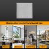 image10 Pack BESTTEN No Device Stainless Steel Wall Plates with hite or Clear Plastic Film Blank Metal Outlet Cover Durable CorrosionResistant Industrial Grade Materials H453 x W2762 Gang 2PK