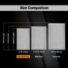 image10 Pack BESTTEN No Device Stainless Steel Wall Plates with hite or Clear Plastic Film Blank Metal Outlet Cover Durable CorrosionResistant Industrial Grade Materials H453 x W2761 Gang 10PK