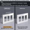 image100 Pack BESTTEN 1Gang Screwless Wall Plate Decorator Outlet Cover USWP4 Glossy White Faceplate for Light Switch Dimmer USB GFCI ReceptacleGloss Off White