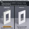 image100 Pack BESTTEN 1Gang Screwless Wall Plate Decorator Outlet Cover USWP4 Glossy White Faceplate for Light Switch Dimmer USB GFCI ReceptacleGloss Off White