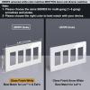 image100 Pack BESTTEN 1Gang Screwless Wall Plate Decorator Outlet Cover USWP4 Glossy White Faceplate for Light Switch Dimmer USB GFCI ReceptacleGloss Off White