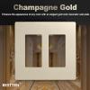 image2Gang Champagne Gold Screwless Wall Plate