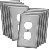 image5 Pack BESTTEN 1Gang Midsize Blank Metal Wall Plate Midway No Device Metal Outlet Cover Durable Corrosion Resistant H486 x W312 Brushed Finish Silver10