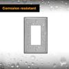 image5 Pack BESTTEN 1Gang Midsize Blank Metal Wall Plate Midway No Device Metal Outlet Cover Durable Corrosion Resistant H486 x W312 Brushed Finish Silver5