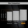 image5 Pack BESTTEN 1Gang OverSize Duplex Metal Wall Plate with Protective Film Jumbo Receptacle Outlet Cover CorrosionResistant Stainless Steel Wall Plate Brushed Finish Silver10