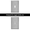 image5 Pack BESTTEN 1Gang OverSize Duplex Metal Wall Plate with Protective Film Jumbo Receptacle Outlet Cover CorrosionResistant Stainless Steel Wall Plate Brushed Finish Silver5