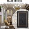 imageBESTTEN 1 Gang Toggle Light Switch Cover Plate 4 Pack Zinc Alloy Grand Collection Toggle Switch Wall Plate Oiled Bronze Corrosion ResistantOil Rubbed Bronze