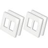 imageBESTTEN 1 Pack 1 Gang Screwless Decorative Wall Plate USWP4 Glossy Off White Decorator Outlet Cover for Light Switch Dimmer GFCI USB Receptacle H469 x W291Mid Size Off White