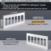 imageBESTTEN 1 Pack 1 Gang Screwless Decorative Wall Plate USWP4 Glossy Off White Decorator Outlet Cover for Light Switch Dimmer GFCI USB Receptacle H469 x W291Standard Size Off White