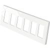 imageBESTTEN 1 Pack 1 Gang Screwless Decorative Wall Plate USWP4 Glossy Off White Decorator Outlet Cover for Light Switch Dimmer GFCI USB Receptacle H469 x W291Standard Size Off White