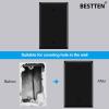 imageBESTTEN 10 Pack 1Gang No Device Blank Wall Plate Standard Size H453 x W276 Unbreakable Polycarbonate Thermoplastic Outlet Cover UL Listed WhiteGloss Black