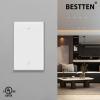 imageBESTTEN 10 Pack 1Gang No Device Blank Wall Plate Standard Size H453 x W276 Unbreakable Polycarbonate Thermoplastic Outlet Cover UL Listed WhiteGloss White
