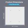 imageBESTTEN 10 Pack 1Gang No Device Blank Wall Plate Standard Size H453 x W276 Unbreakable Polycarbonate Thermoplastic Outlet Cover UL Listed WhiteGloss White