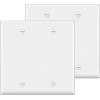 imageBESTTEN 10 Pack 1Gang No Device Blank Wall Plate Standard Size H453 x W276 Unbreakable Polycarbonate Thermoplastic Outlet Cover UL Listed WhiteGloss White