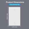 imageBESTTEN 10 Pack 1Gang No Device Blank Wall Plate Standard Size H453 x W276 Unbreakable Polycarbonate Thermoplastic Outlet Cover UL Listed WhiteGloss White