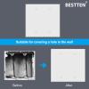 imageBESTTEN 10 Pack 1Gang No Device Blank Wall Plate Standard Size H453 x W276 Unbreakable Polycarbonate Thermoplastic Outlet Cover UL Listed WhiteGloss White