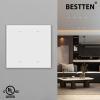 imageBESTTEN 10 Pack 1Gang No Device Blank Wall Plate Standard Size H453 x W276 Unbreakable Polycarbonate Thermoplastic Outlet Cover UL Listed WhiteGloss White