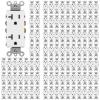 imageBESTTEN 15 Amp Decor Electrical Wall Outlet Receptacle NonTamperResistant 15A125V1875W for Residential and Commercial Use UL Listed 10 Pack White20 Amp