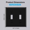 imageBESTTEN 2 Pack 3Gang Toggle Wall Plate Unbreakable Polycarbonate Toggle Light Switch Cover Standard Size UL Listed WhiteBlack