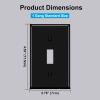 imageBESTTEN 2 Pack 3Gang Toggle Wall Plate Unbreakable Polycarbonate Toggle Light Switch Cover Standard Size UL Listed WhiteBlack