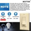 imageBESTTEN 2 Pack Almond Dimmer Wall Light Switch Compatible with Dimmable LED CFL Incandescent and Halogen Bulb Single Pole or 3Way Dimmer Switches 120VAC Decorator Wall Plate IncludedAlmond