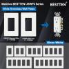 imageBESTTEN 20 Amp Decorator Wall Receptacle Outlet TamperResistant 20A125V2500W Residential ampamp Commercial Use UL Listed 10 Pack White15 Amp