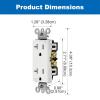 imageBESTTEN 20 Amp Decorator Wall Receptacle Outlet TamperResistant 20A125V2500W Residential ampamp Commercial Use UL Listed 10 Pack White20 Amp