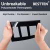 imageBESTTEN 5 Pack 2Gang Black Screwless Wall Plate Decor Outlet Cover Decorative Switch Cover Unbreakable Polycarbonate Switch Plate H469quot x W291quot GlossStandard Size Gloss Black