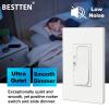 imageBESTTEN 6 Pack Super Slim Digital Dimmer Light Switch Quiet Rocker Single Pole or 3 Way Dimmable Switch for Dimmable LED CFL Incandescent Halogen ETL Listed White10