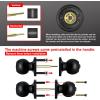 imageBESTTEN Keyed Entry Door Knob with Lock Interior and Exterior Door Lock Standard Ball Satin NickelMatte Black