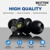 imageBESTTEN Keyed Entry Door Knob with Lock Interior and Exterior Door Lock Standard Ball Satin NickelMatte Black