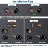 imageBESTTEN Keyed Same Exterior Door Knob and Single Cylinder Deadbolt Combo Set Keyed Alike Entry Door Knobs with Lock and Keys for Entrance and Front Door Satin NickelMatte Black