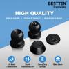 imageBESTTEN Keyed Same Exterior Door Knob and Single Cylinder Deadbolt Combo Set Keyed Alike Entry Door Knobs with Lock and Keys for Entrance and Front Door Satin NickelMatte Black