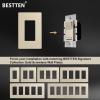 imageBESTTEN Matte Silver Dimmer Light Switch Single Pole or 3Way Compatible with Dimmable LED CFL Incandescent and Halogen Bulb 120VAC Signature Collection Series UL ListedChampagne Gold