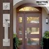 imageBESTTEN Satin Nickel Front Door Handle and Deadbolt Set with Single Cylinder Deadbolt Lock and Door Lever for Entry Doors Reversible for Right ampamp Left Handed