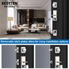 imageBESTTEN Satin Nickel Front Door Handle and Deadbolt Set with Single Cylinder Deadbolt Lock and Door Lever for Entry Doors Reversible for Right ampamp Left Handed
