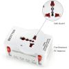 imageUniversal Travel Adapter International Socket and Plug with Tamper Resistant Protection for Europe US Canada Australia China Africa United KingdomUK