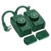 image2 Pack Remote Control Outdoor Outlet with Dusk to Dawn and Photocell Countdown Timer Functions ETL Certified Green