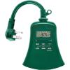 imageBESTTEN 7 Day Outdoor Heavy Duty Digital Programmable Timer with Clock and Push Button Countdown Timer with 3 Grounded Outlets Weatherproof Green ETL Listed