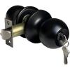imageBESTTEN Keyed Entry Door Knob with Lock Interior and Exterior Door Lock Standard Ball Satin NickelMatte Black