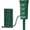 imageBESTTEN Outdoor Power Strip with Covers and Overload Protection Switch Double Sided 6Outlet Yard Power Stake with 9Foot Long Extension Cord ETL Certified Green3 Outlets  30ft