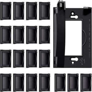 image10 Pack BESTTEN Outdoor Weatherproof Outlet Cover for GFCI and Decor Receptacle VerticalHorizontal AutoClosing Lid UL Listed H465 x W287 x D071 Black20