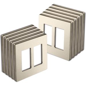 image2Gang Champagne Gold Screwless Wall Plate