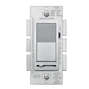 imageBESTTEN Matte Silver Dimmer Light Switch Single Pole or 3Way Compatible with Dimmable LED CFL Incandescent and Halogen Bulb 120VAC Signature Collection Series UL ListedMatte Silver