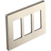 image3 Gang Champagne Gold Screwless Wall Plate