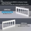image:imageBESTTEN 1Gang Screwless Decorator Wall Plate Cover Gloss Snow White Decorative Outlet Cover Single Decor Light Switch Face Plate 100PKGloss Snow White
