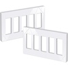 image:imageBESTTEN 1Gang Screwless Decorator Wall Plate Cover Gloss Snow White Decorative Outlet Cover Single Decor Light Switch Face Plate 100PKGloss Snow White