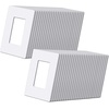 image:imageBESTTEN 1Gang Screwless Decorator Wall Plate Cover Gloss Snow White Decorative Outlet Cover Single Decor Light Switch Face Plate 100PKMatte Snow White