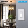 image:imageBESTTEN 1Gang Screwless Decorator Wall Plate Cover Gloss Snow White Decorative Outlet Cover Single Decor Light Switch Face Plate 100PKMatte Snow White